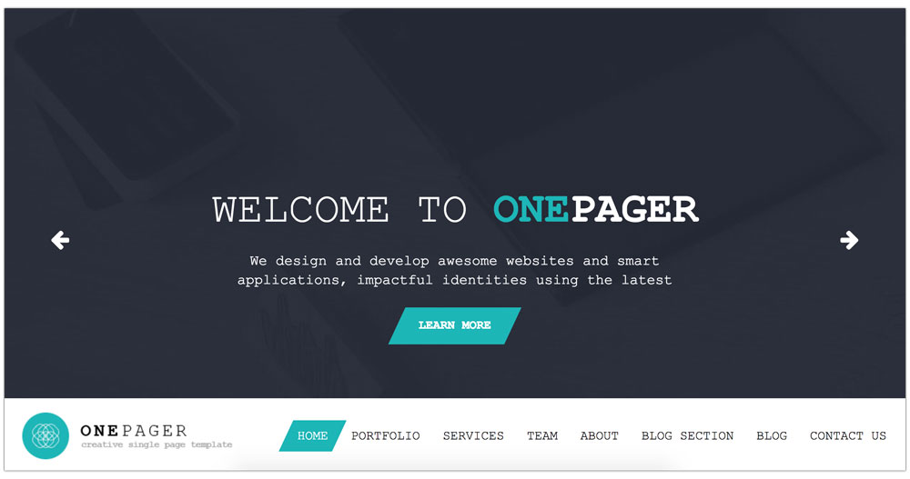 OnePager WordPress Theme