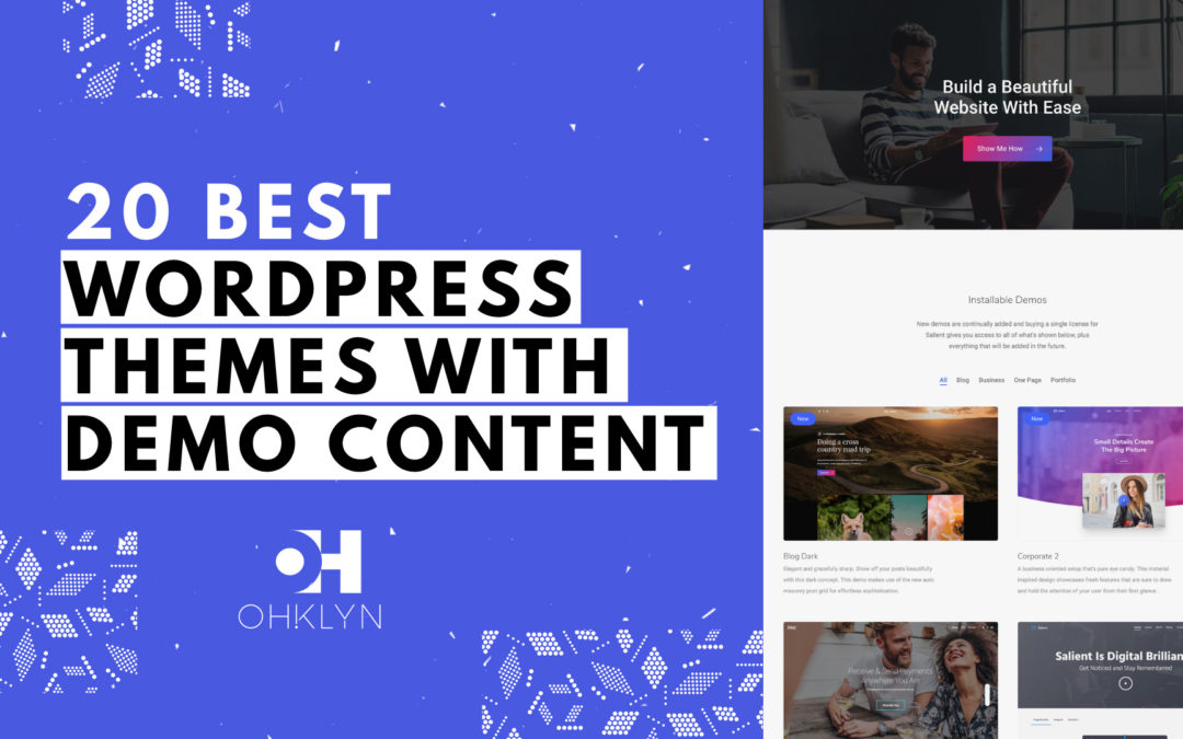 20 Best WordPress Themes with Demo Content (2018)