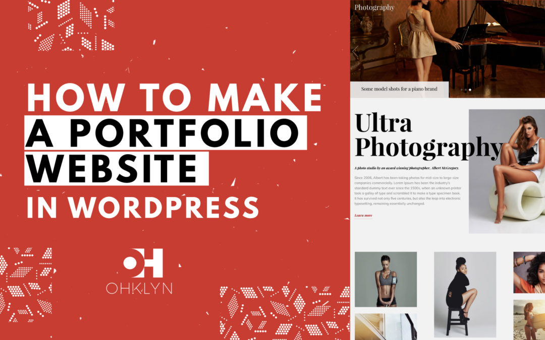 How to Make a Portfolio Website using WordPress (2018 – 2019)