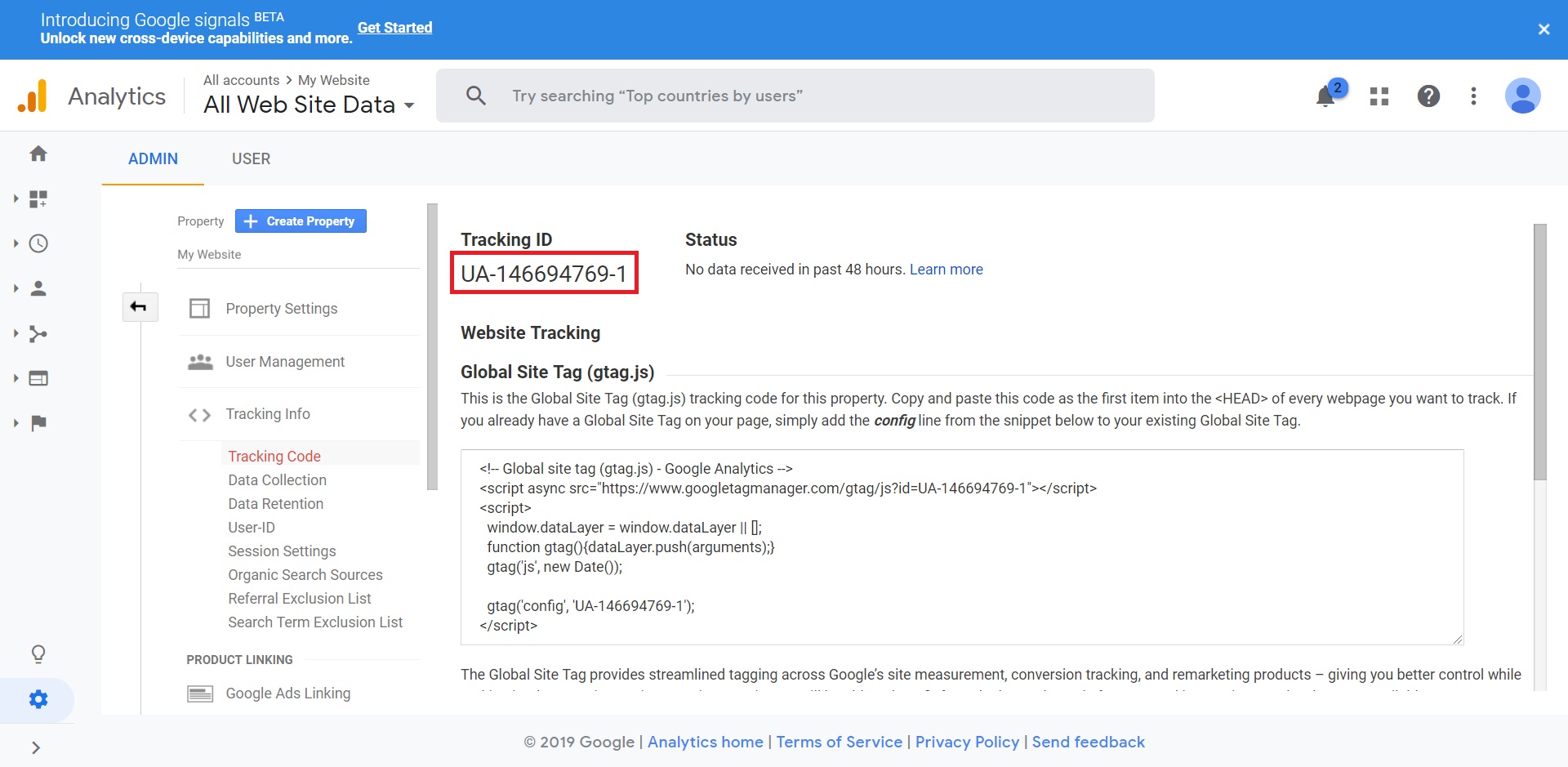 How to add google analytics to WordPress - Tracking ID