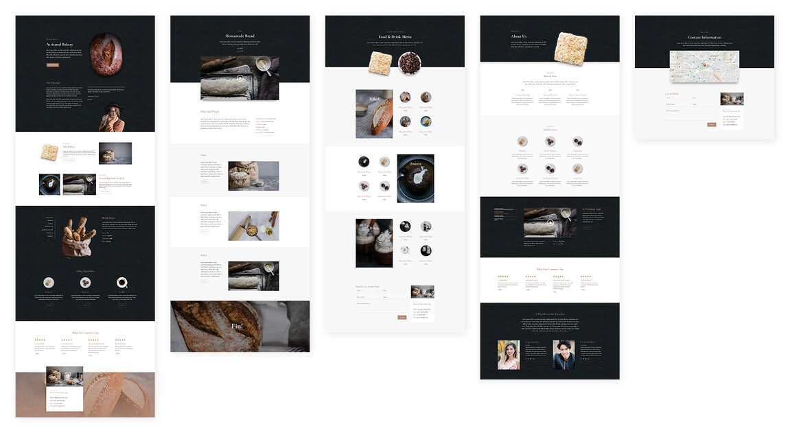 Free Bakery Layout Pack for Divi