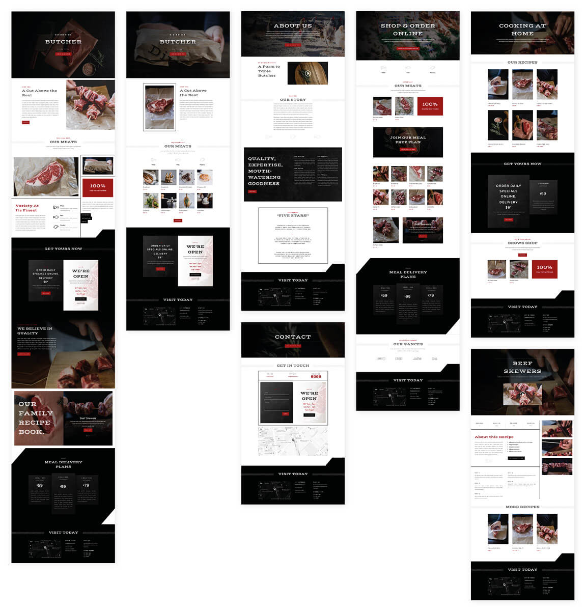 Free Butcher Layout Pack for Divi